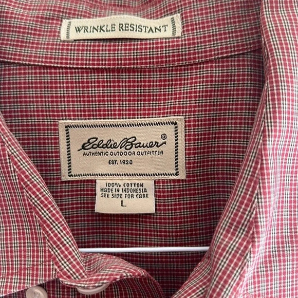 Eddie Bauer Men’s Button Down Shirt Size Large - Picture 2 of 4